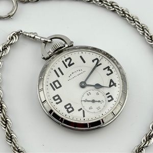 Hamilton Railway Special Lever-Set 6 Adj. Open Face 16s Pocket Watch c. 1964